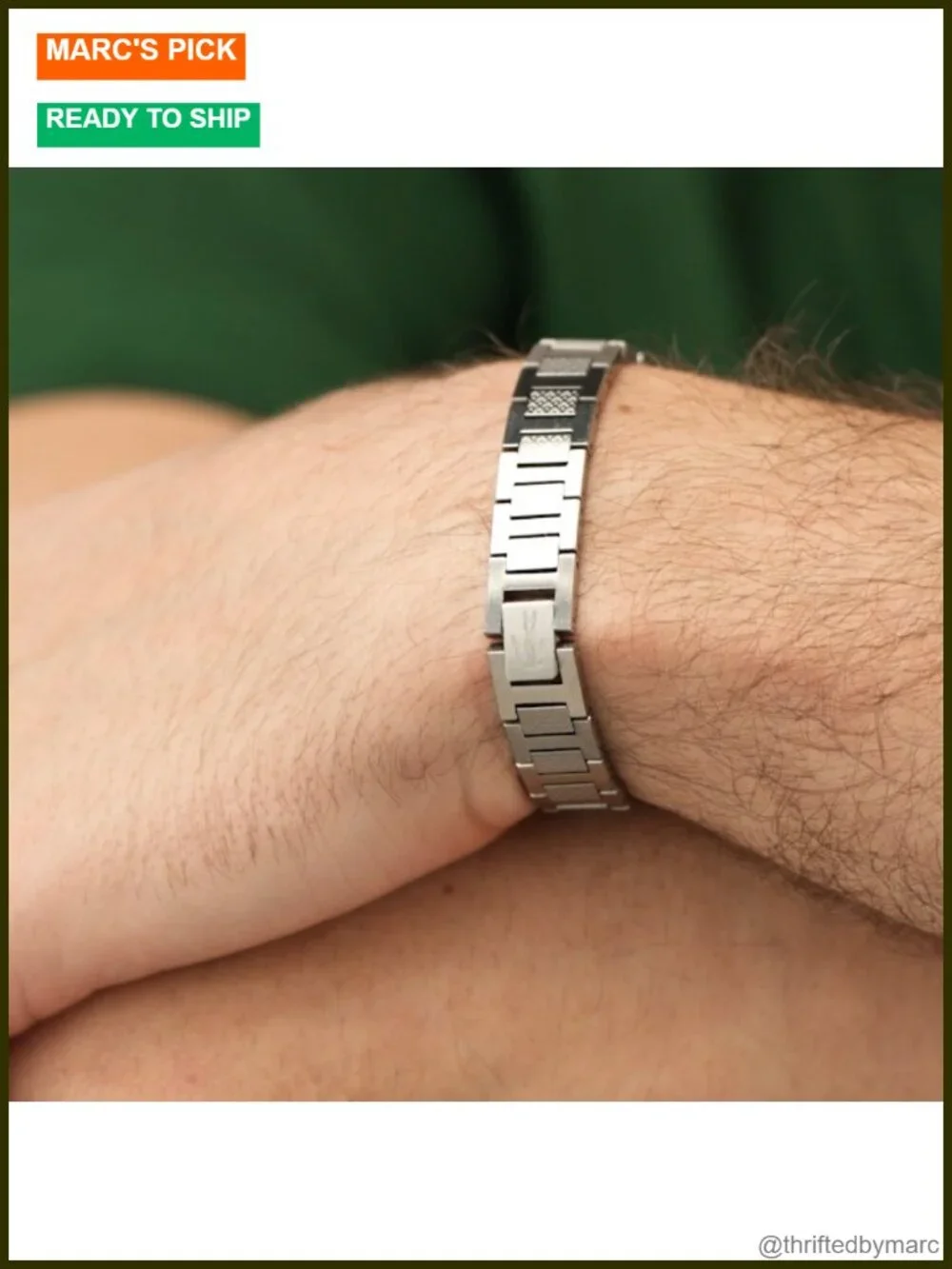 Lacoste Metropole H-Link Bracelet Stainless Steel Men's